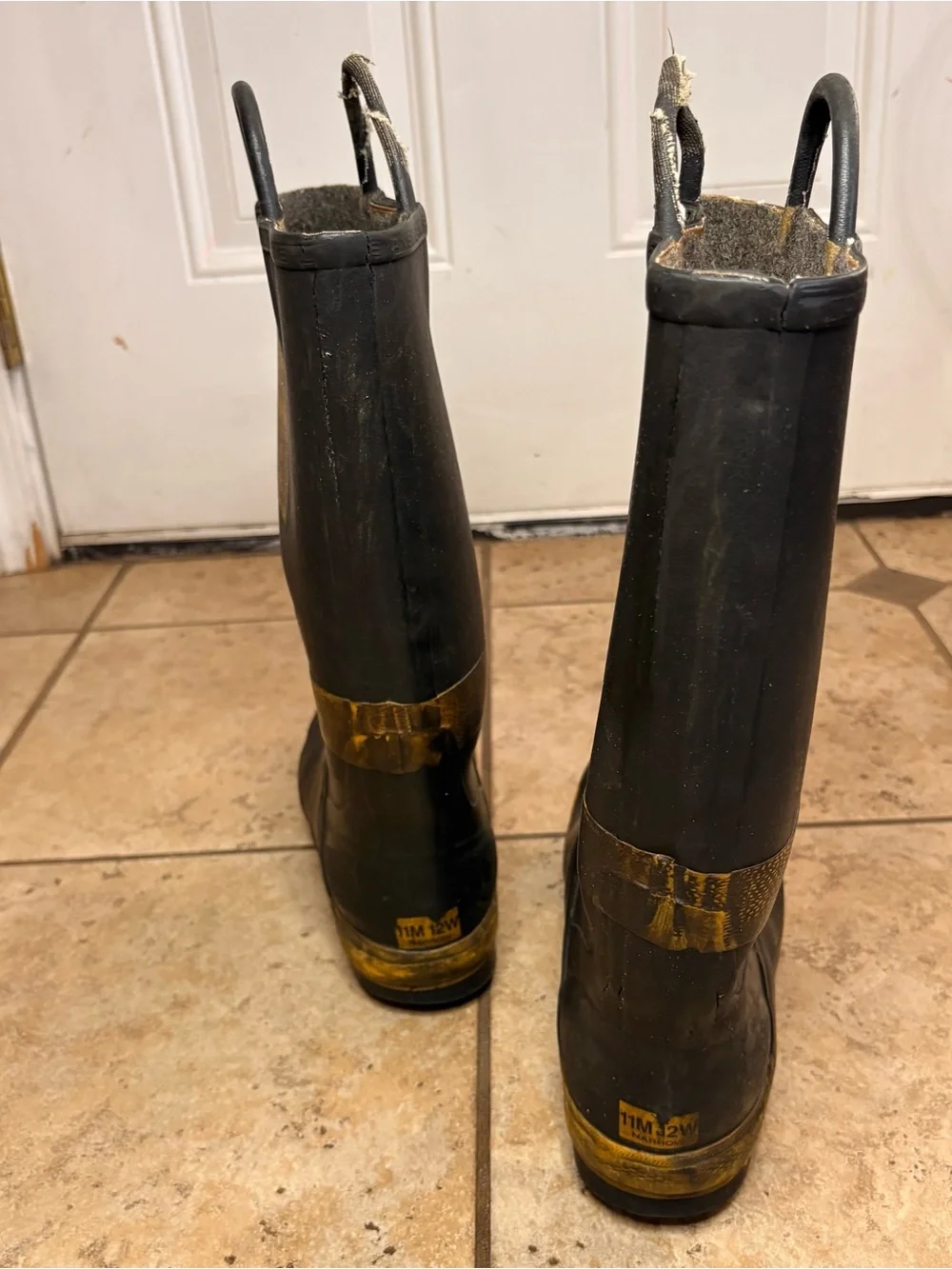 Servus Firefighter Black and Yellow Rubber Boots